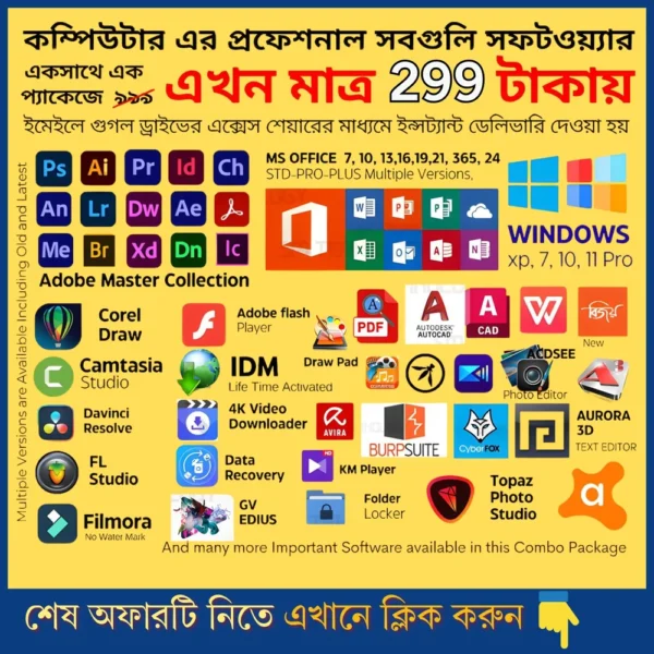 Essential software for Every PC - দরকারি সফটওয়্যার প্যাক