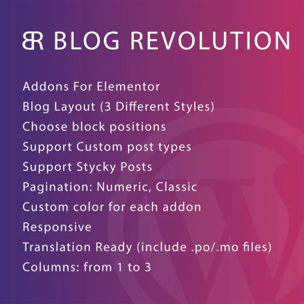 Blog Revolution for Elementor