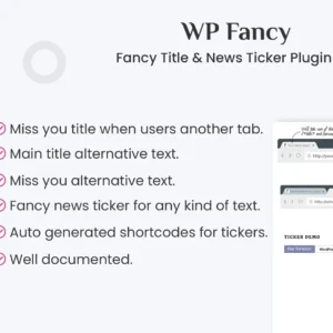 Fancy Title and News Ticker WordPress Plugin