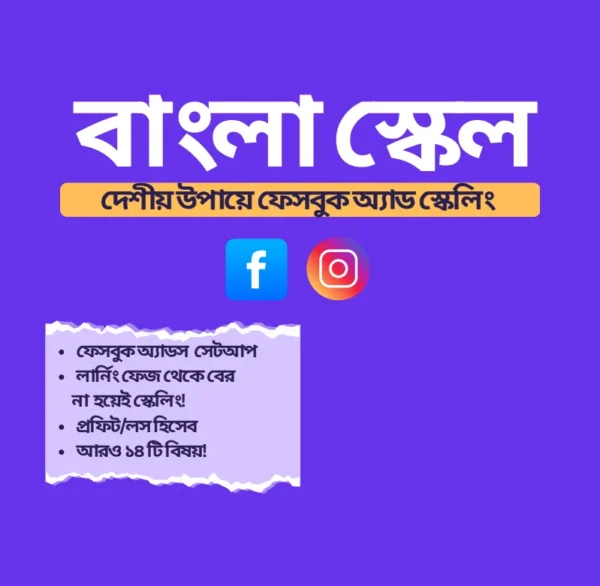বাংলা স্কেল – দেশীয় উপায়ে ফেসবুক অ্যাড স্কেলিং শেখার E-Book | DigiBox
